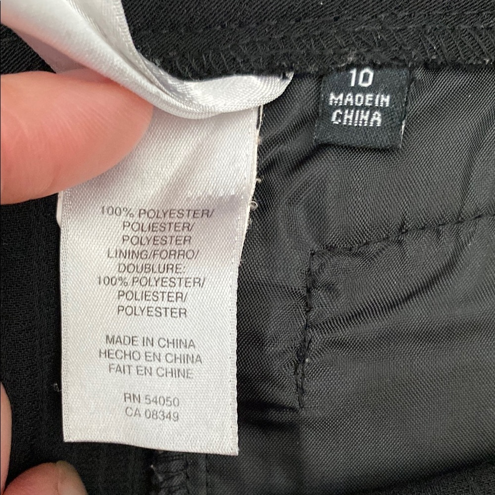 Jones New York Black Trousers Elegant Design Size 10 - Picture 5 of 7